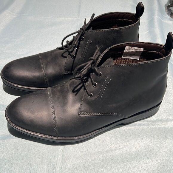 Clarks Hinman Mid Top‎ Leather Chukka Boots 12 A6 main image 4